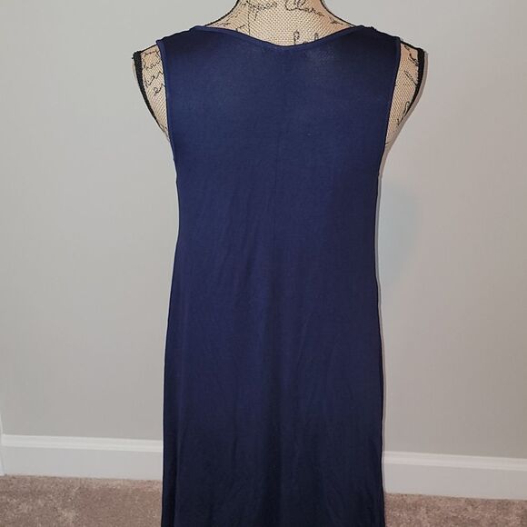 NWOT Espresso navy nautical like dress - Picture 2 of 4